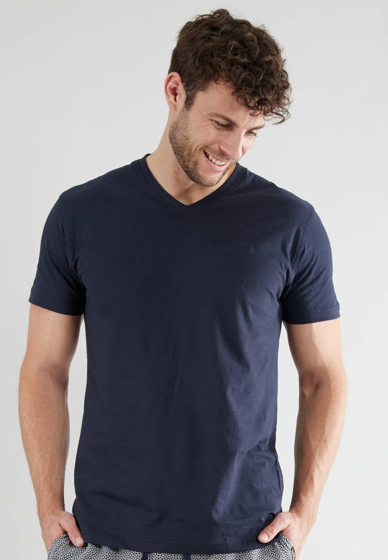 götzburg bodywear - GÖTZBURG Herren T-Shirt uni 1er Pack blau-dunkel-uni - Gr. - 50 von götzburg bodywear