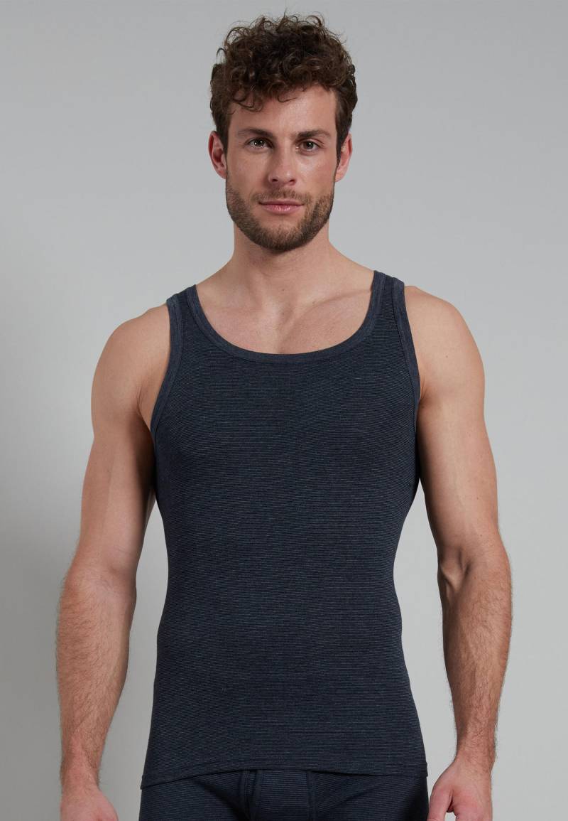 götzburg bodywear - GÖTZBURG Herren Tank-Top quergestreift 5VPE blau-mittel-ringel - Gr. - 5 von götzburg bodywear