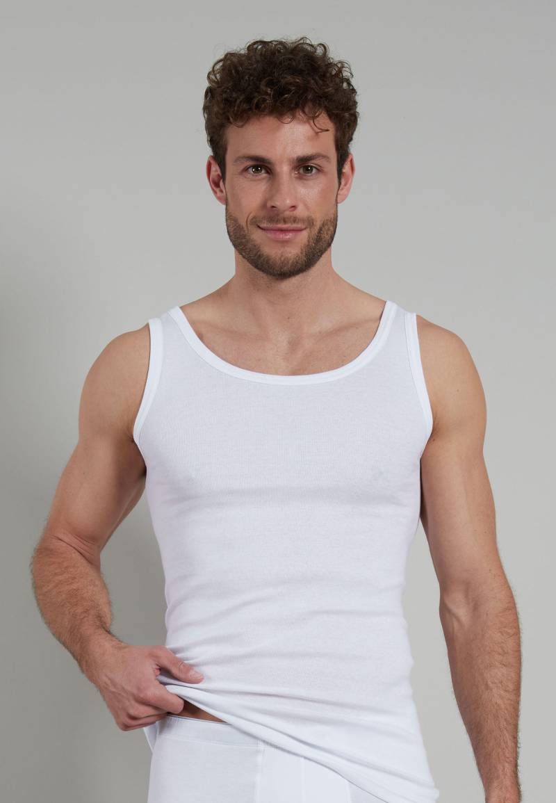 götzburg bodywear - GÖTZBURG Herren Tank-Top uni 10VPE weiss - Gr. - 7 von götzburg bodywear