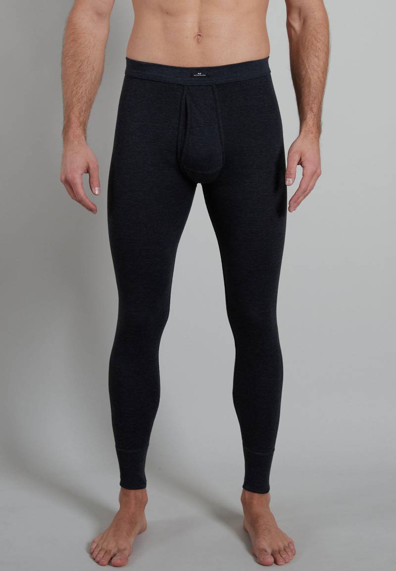 götzburg bodywear - GÖTZBURG Herren lange Unterhose quergestreift 3VPE grau-mittel-ringel - Gr. - 7 von götzburg bodywear