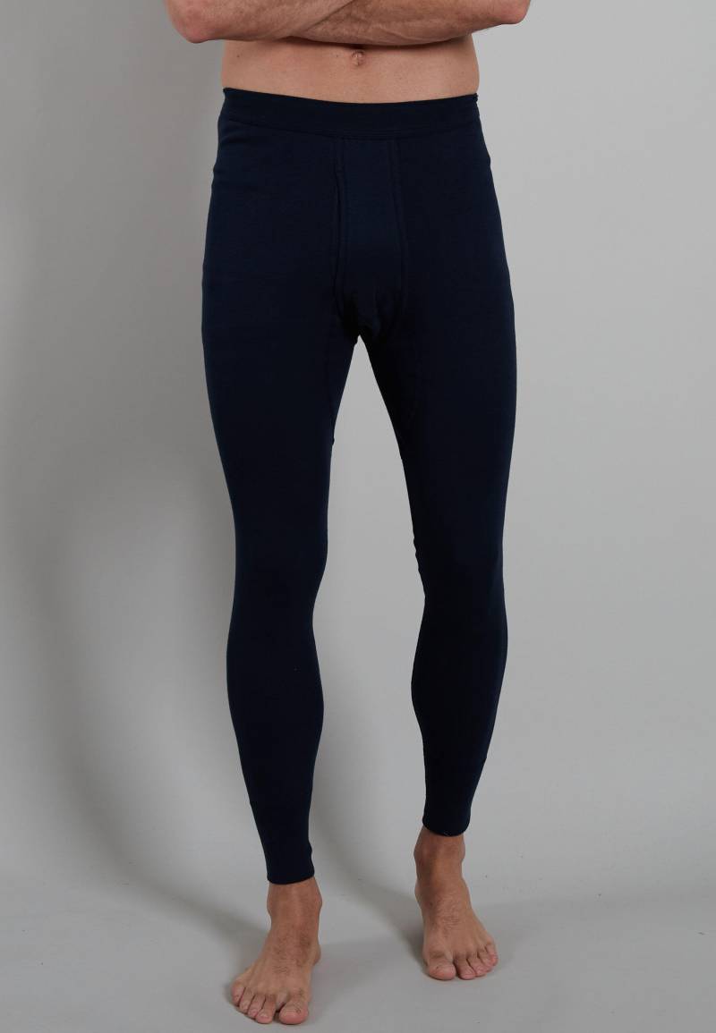 götzburg bodywear - GÖTZBURG Herren lange Unterhose uni 1er Pack blau-dunkel-uni - Gr. - 7 von götzburg bodywear