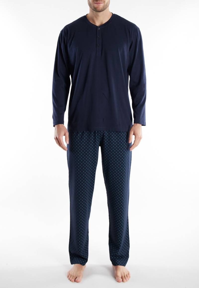 götzburg bodywear - Nachtwäsche Männlich blau-dunkel-allover - Gr. - 54 von götzburg bodywear