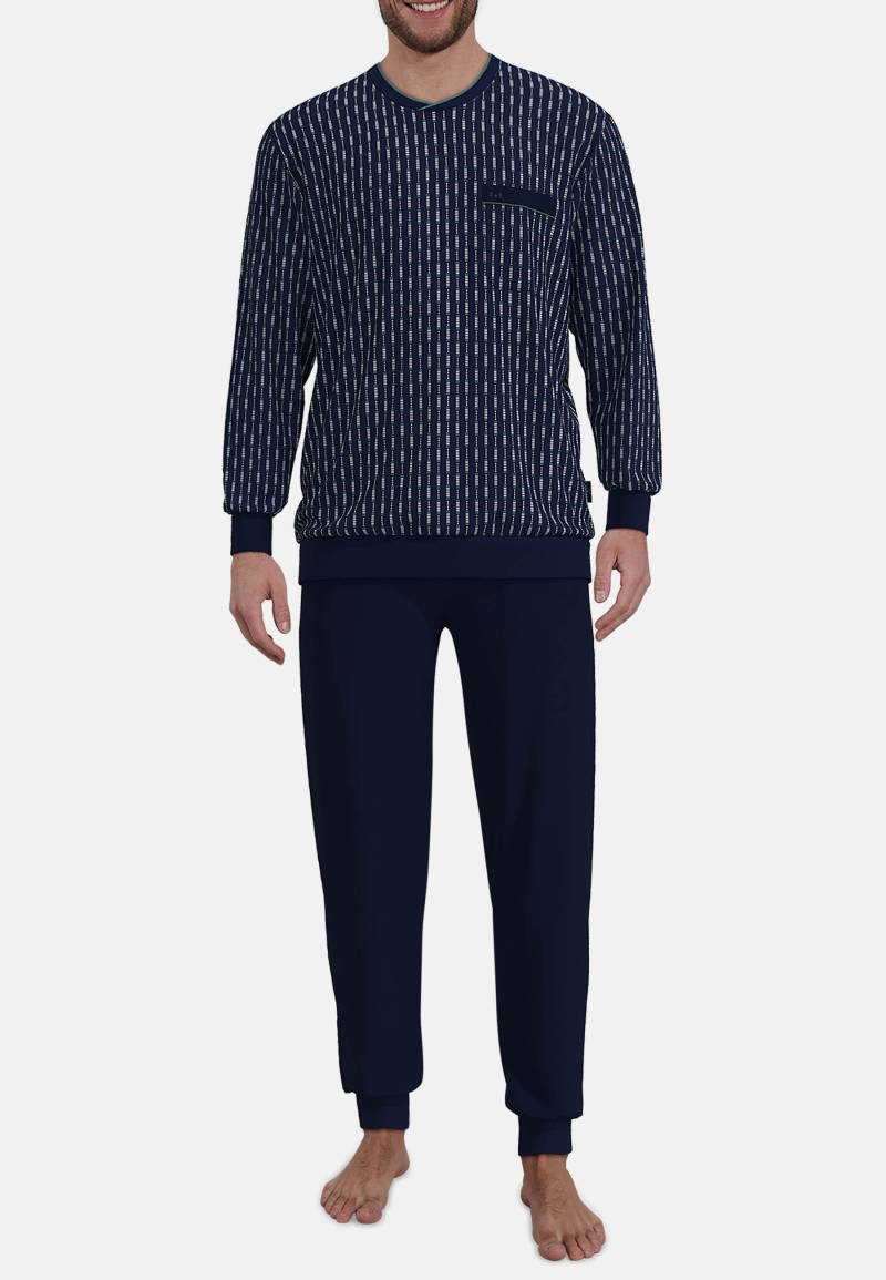 götzburg bodywear - Nachtwäsche Männlich blau-dunkel-allover - Gr. - 56 von götzburg bodywear