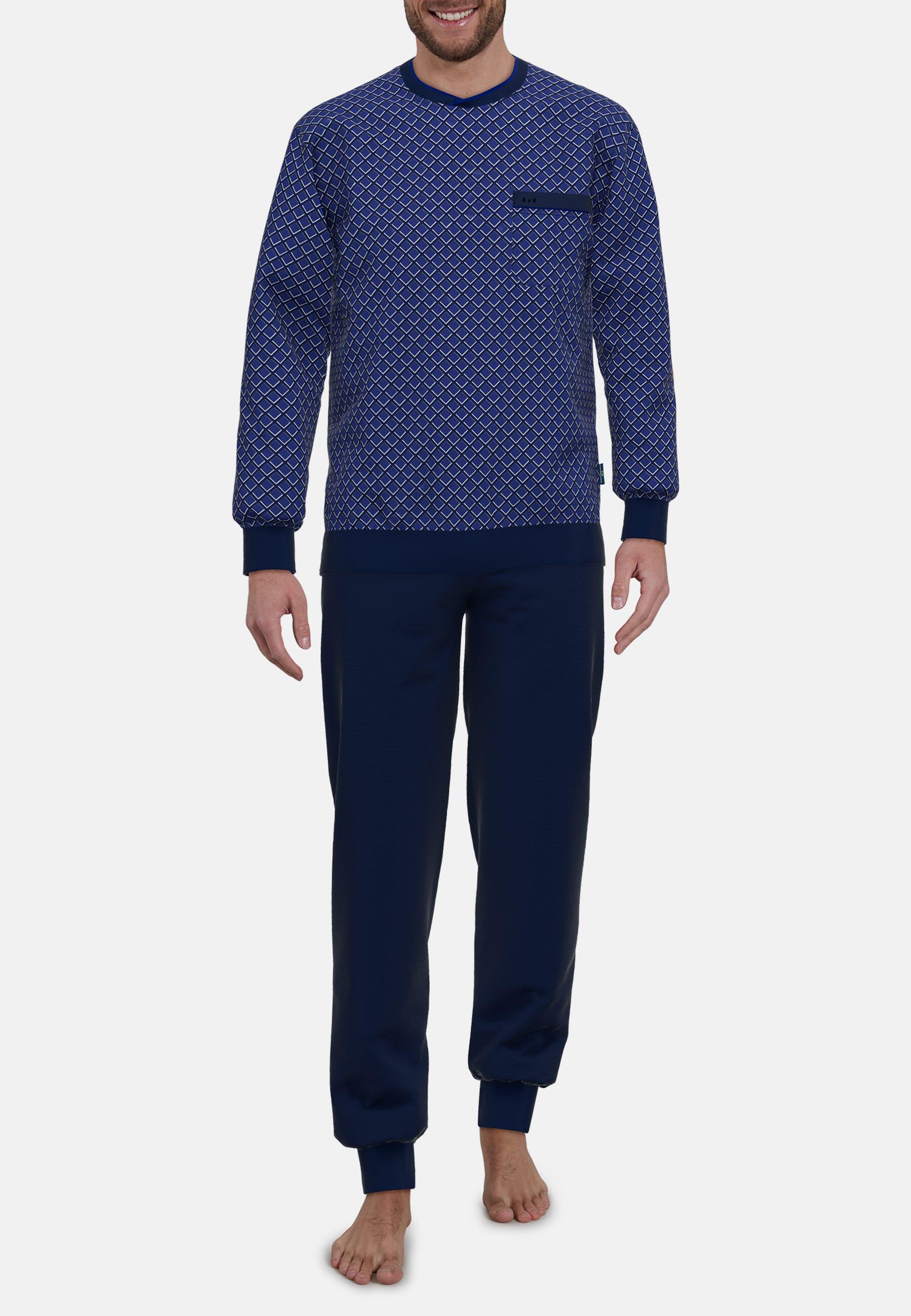 götzburg bodywear - Nachtwäsche Männlich blau-dunkel-allover - Gr. - 58 von götzburg bodywear