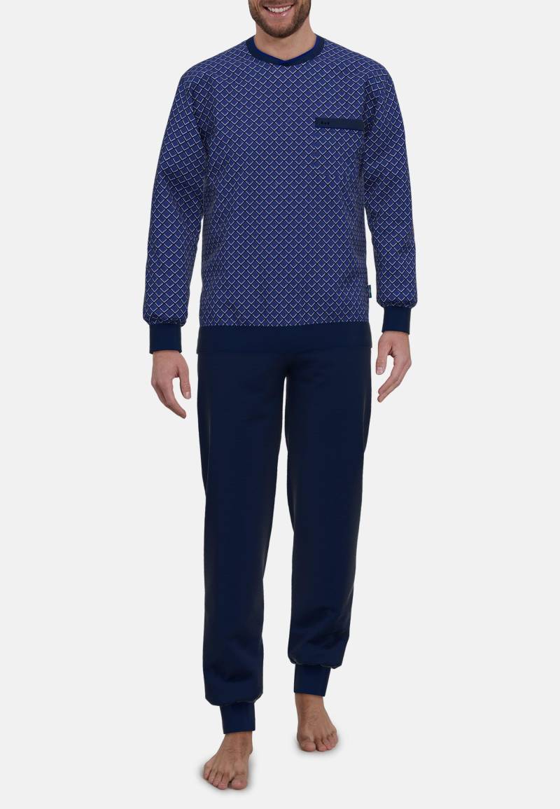götzburg bodywear - Nachtwäsche Männlich blau-dunkel-allover - Gr. - 58 von götzburg bodywear
