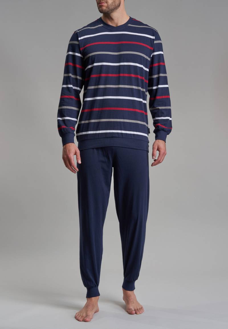 götzburg bodywear - Nachtwäsche Männlich blau-dunkel-ringel - Gr. - 50 von götzburg bodywear