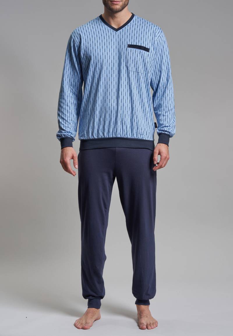 götzburg bodywear - Nachtwäsche Männlich blau-mittel-allover - Gr. - 58 von götzburg bodywear