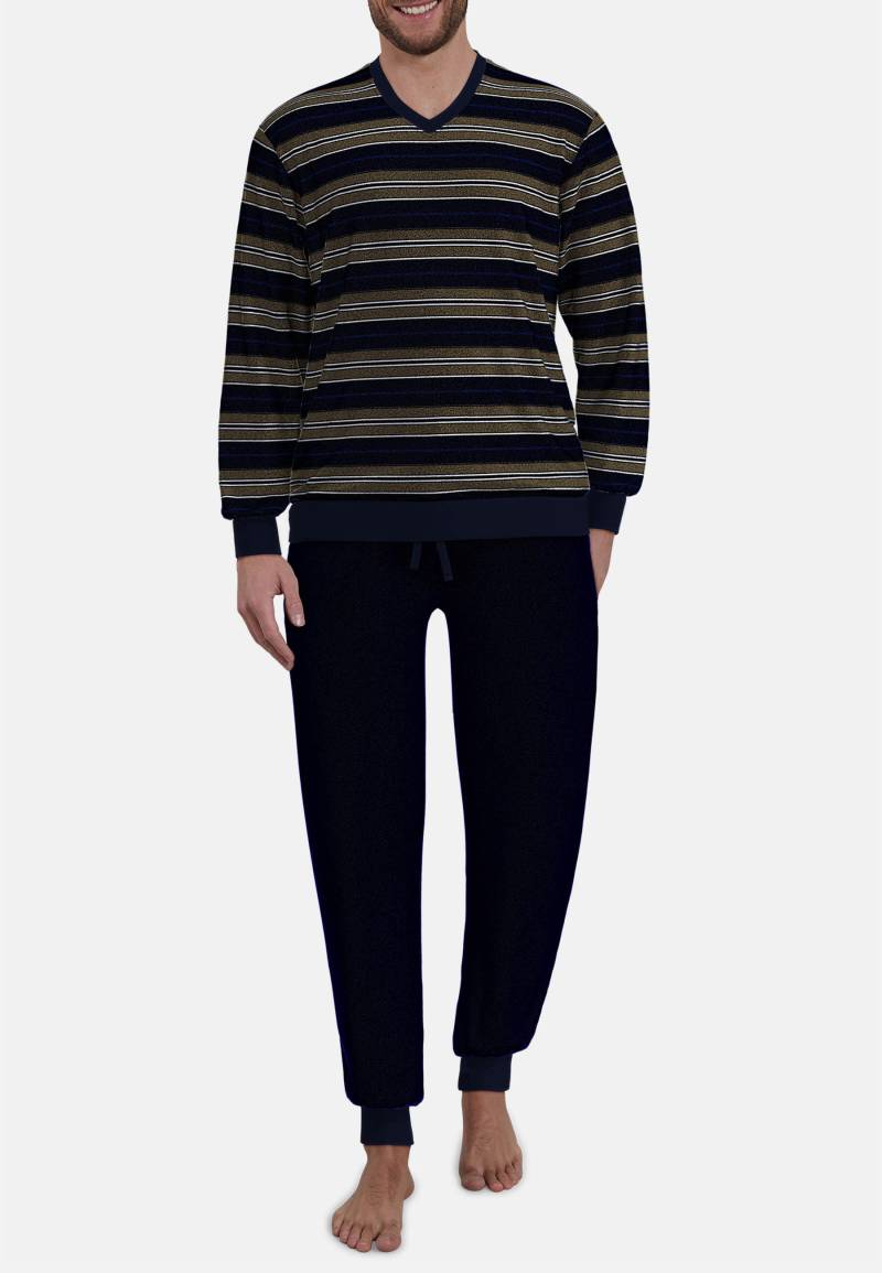 götzburg bodywear - Nachtwäsche Männlich braun-mittel-ringel - Gr. - 56 von götzburg bodywear