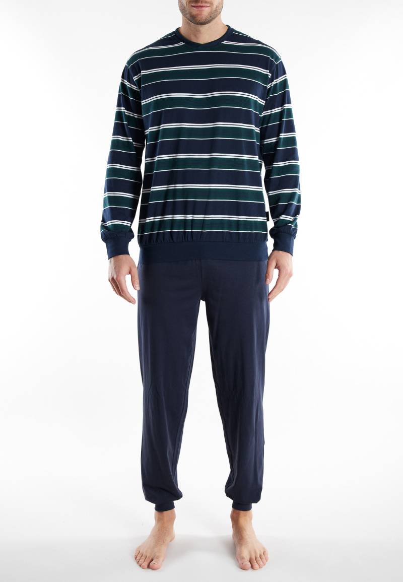 götzburg bodywear - Nachtwäsche Männlich grün-dunkel-ringel - Gr. - 54 von götzburg bodywear