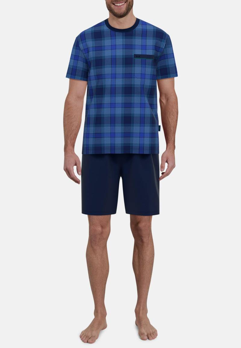 götzburg bodywear - Wäsche Männlich blau-mittel-karo - Gr. - 56 von götzburg bodywear