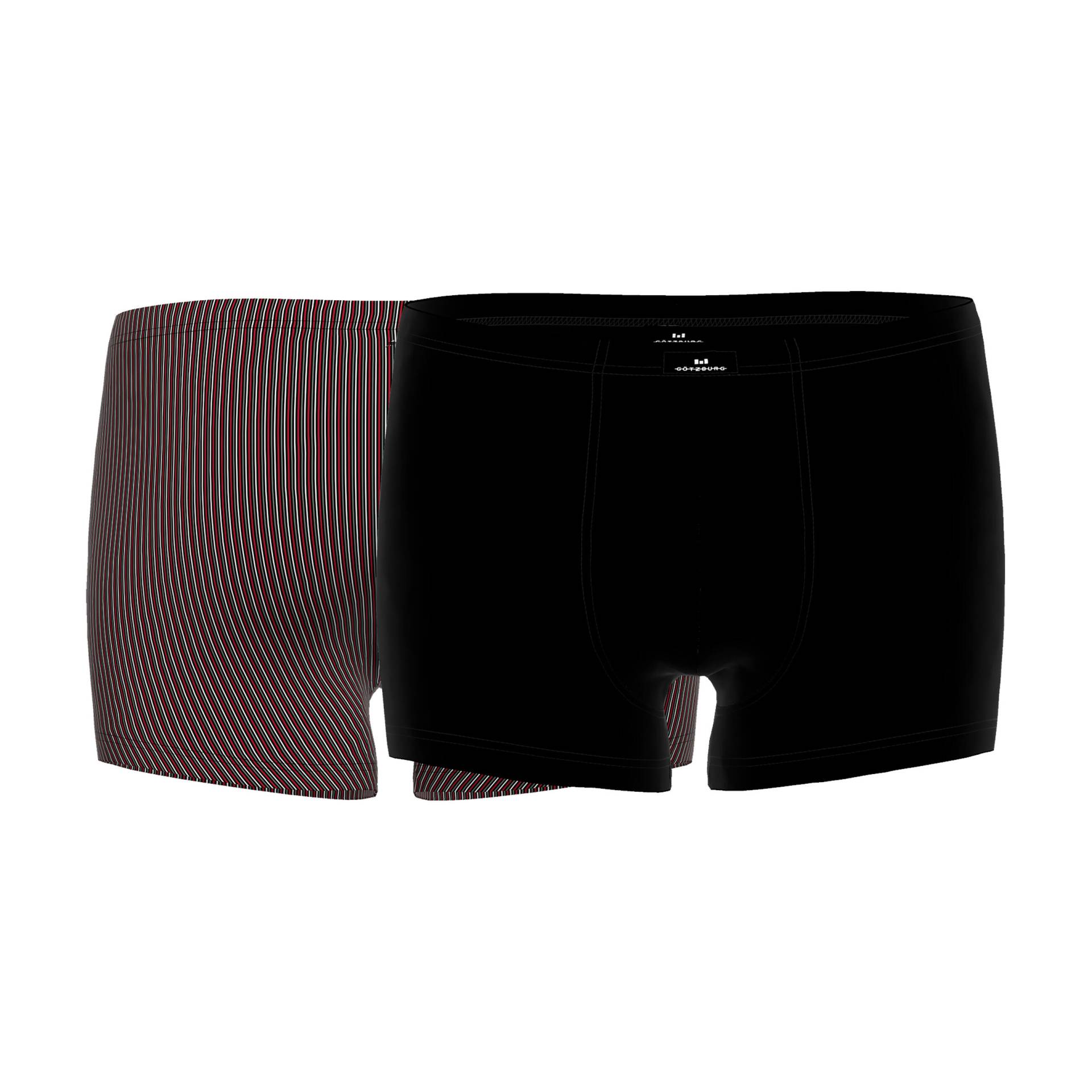 götzburg bodywear - Wäsche Männlich rot-dunkel-streifen - Gr. - 5 von götzburg bodywear