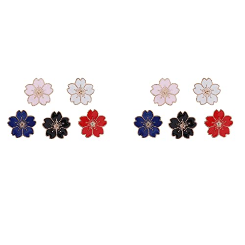 gofidin 10 Stück/Set Cartoon-Kirschblüten-Brosche, mehrfarbige Sakura-Emaille-Pins, Knopf, Kleidung und Hut-Dekoration für Mädchen, Zink, Ohne Edelstein. gofidin 10 Stück/Set Cartoon-Kirschblüten-Brosche, mehrfarbige Sakura-Emaille-Pins, Knopf, Kleidung und Hut-Dekoration für Mädchen, Zink, Ohne Edelstein. von gofidin