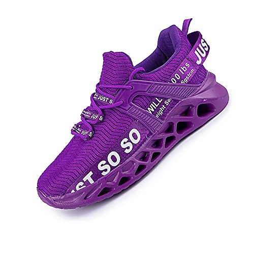 gojiang Schuhe Herren Laufschuhe Herr Damen Sportschuhe Straßenlaufschuhe Mode Sneaker Joggingschuhe Turnschuhe Walkingschuhe Traillauf Tennisschuhe Fitness Schuhe purple40 von gojiang