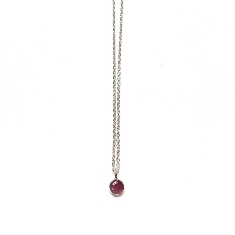 Handgemachte Rubin Edelsteinkette in 14K Gold Fill, Massivem Oder Sterlingsilber von goldeluxe