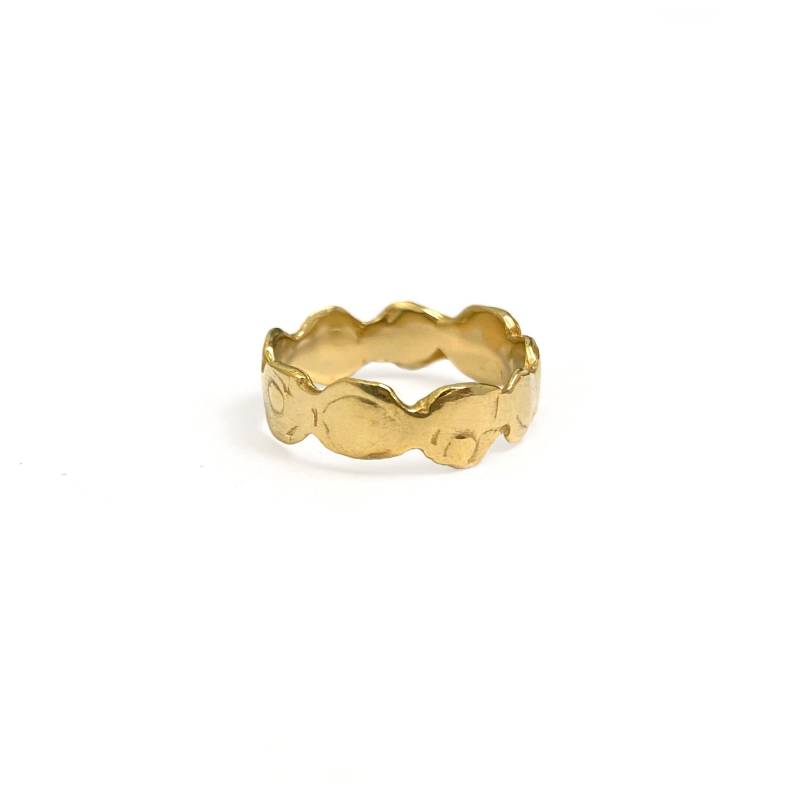 Reverie Band Ring // Handgefertigter Stapelring Aus Messing, Sterling Silber, 14K Gold Vermeil Oder 10K von goldeluxe