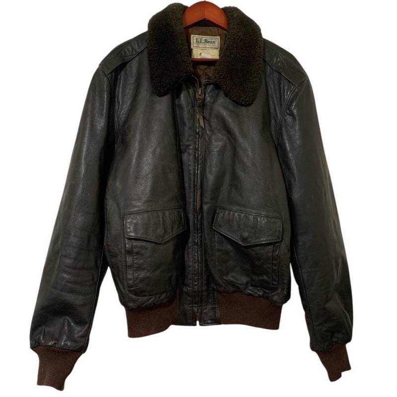 Vintage L.l. Bohne Leder Bomberjacke Vintage L.l. Bohne Leder Bomberjacke von goldenlines
