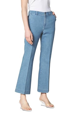 Goldenpoint Damen Leggings Kick Flare Denim, Hellblauer Denim, S von goldenpoint