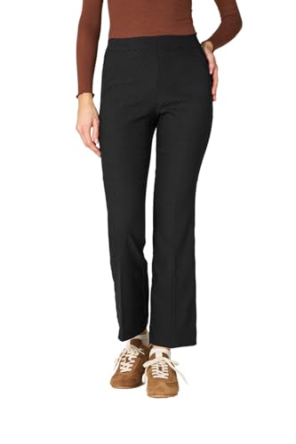 Goldenpoint Damenhose Leggings Kick Flare Jacquard, Schwarz , M Goldenpoint Damenhose Leggings Kick Flare Jacquard, Schwarz , M von goldenpoint