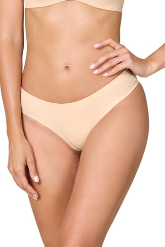 Goldenpoint Damenunterwäsche – unterer Teil des Unterwäsche-Sets – brasilianische mittlere Hüfte nahtlos aus weicher Mikrofaser, #2 , M von goldenpoint