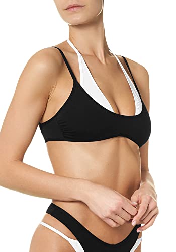 goldenpoint Bikini Damen Badeanzug Bustier Double Layer, Farbe Schwarz, Größe 75 von goldenpoint