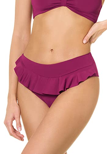 goldenpoint Bikini Damen Badeanzug Slip Available, Farbe Violett, Größe L von goldenpoint