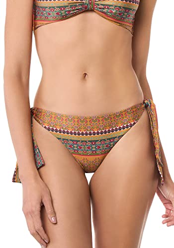 goldenpoint Bikini Damen Badeanzug Slip mit Schleifen Malindi, Farbe Mehrfarbig, Größe L von goldenpoint