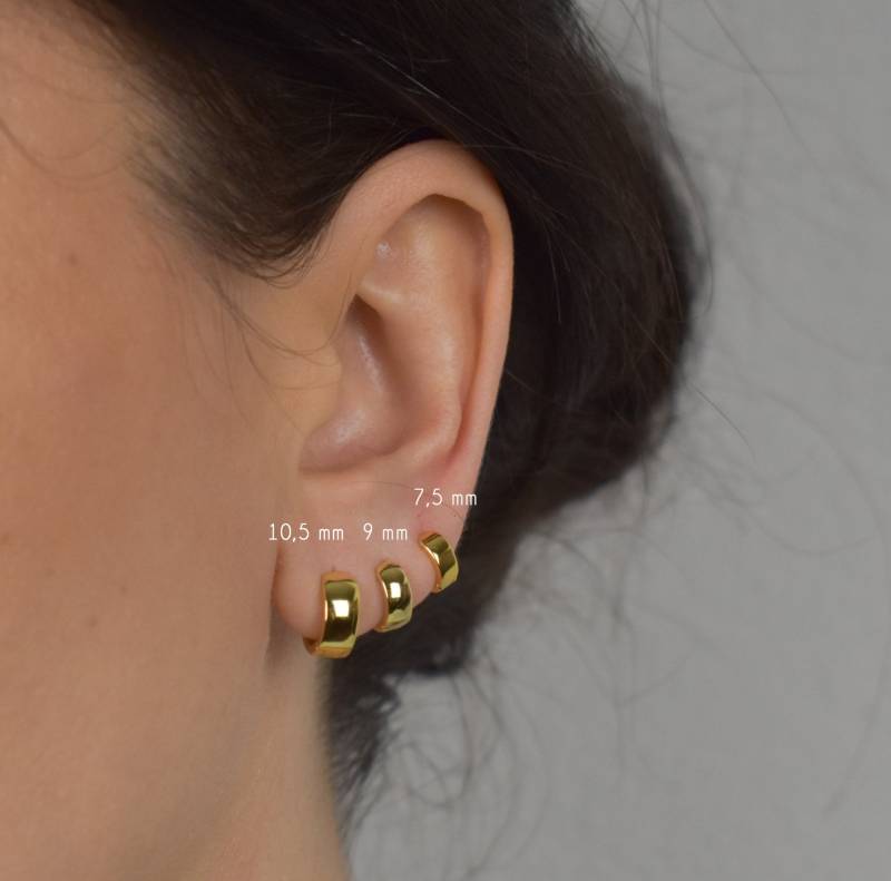 Chunky Hoop Gold Kleine Creole Feiner Ohrring Silber Helix Ohrringe Sterling Für Chunky Hoop Gold Kleine Creole Feiner Ohrring Silber Helix Ohrringe Sterling Für von goldenstrawberryDE