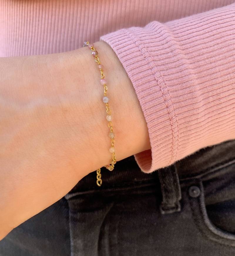 Damen Armband Bunte Turmalin Sterling Silber Mit Bunten Edelsteinen Zierliches Filigran Damen Armband Bunte Turmalin Sterling Silber Mit Bunten Edelsteinen Zierliches Filigran von goldenstrawberryDE