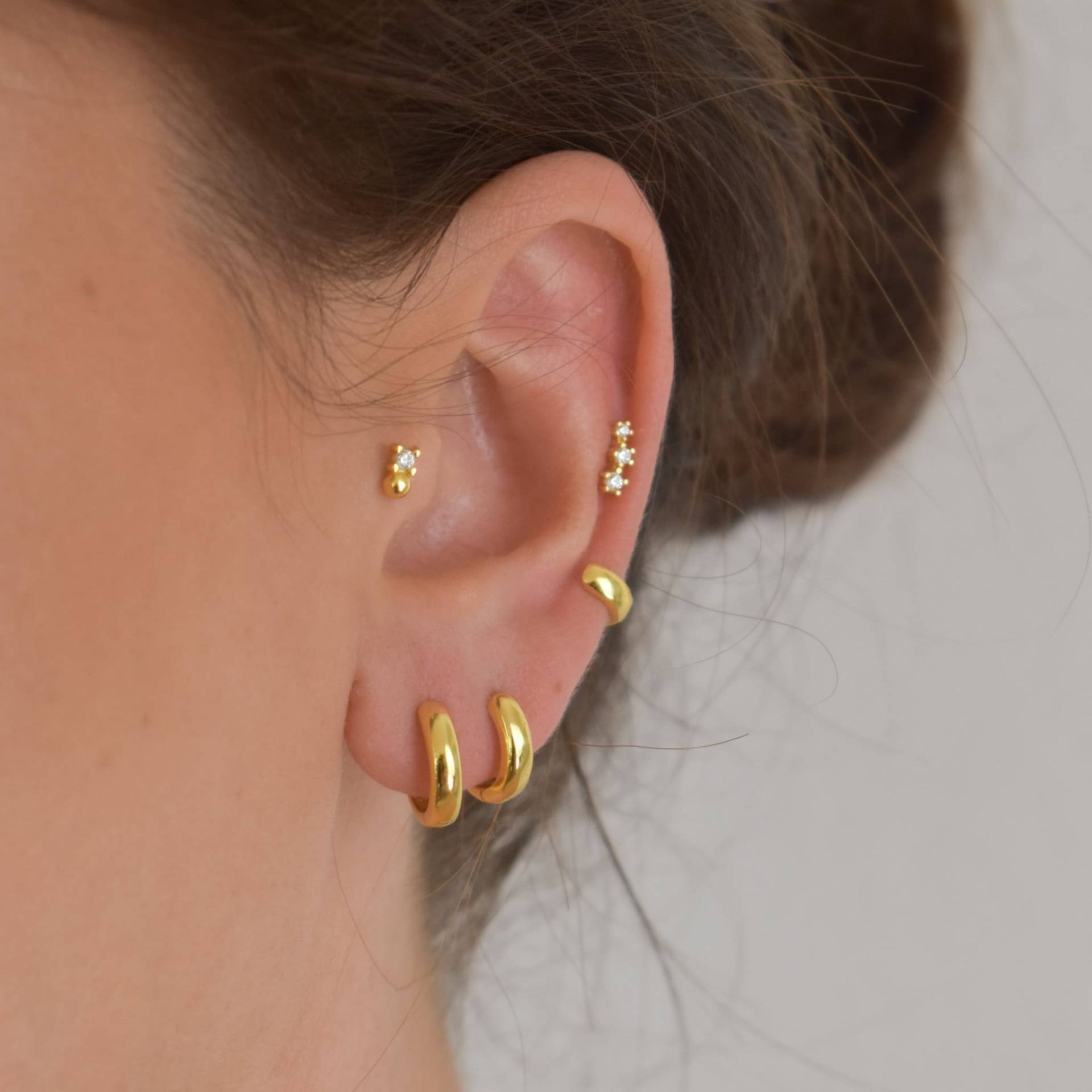 Kleines Cz Piercing Helix Gold Conch Sterling Silber 925 Minimalistisch Schmuck Tragus Gold Kleines Cz Piercing Helix Gold Conch Sterling Silber 925 Minimalistisch Schmuck Tragus Gold von goldenstrawberryDE