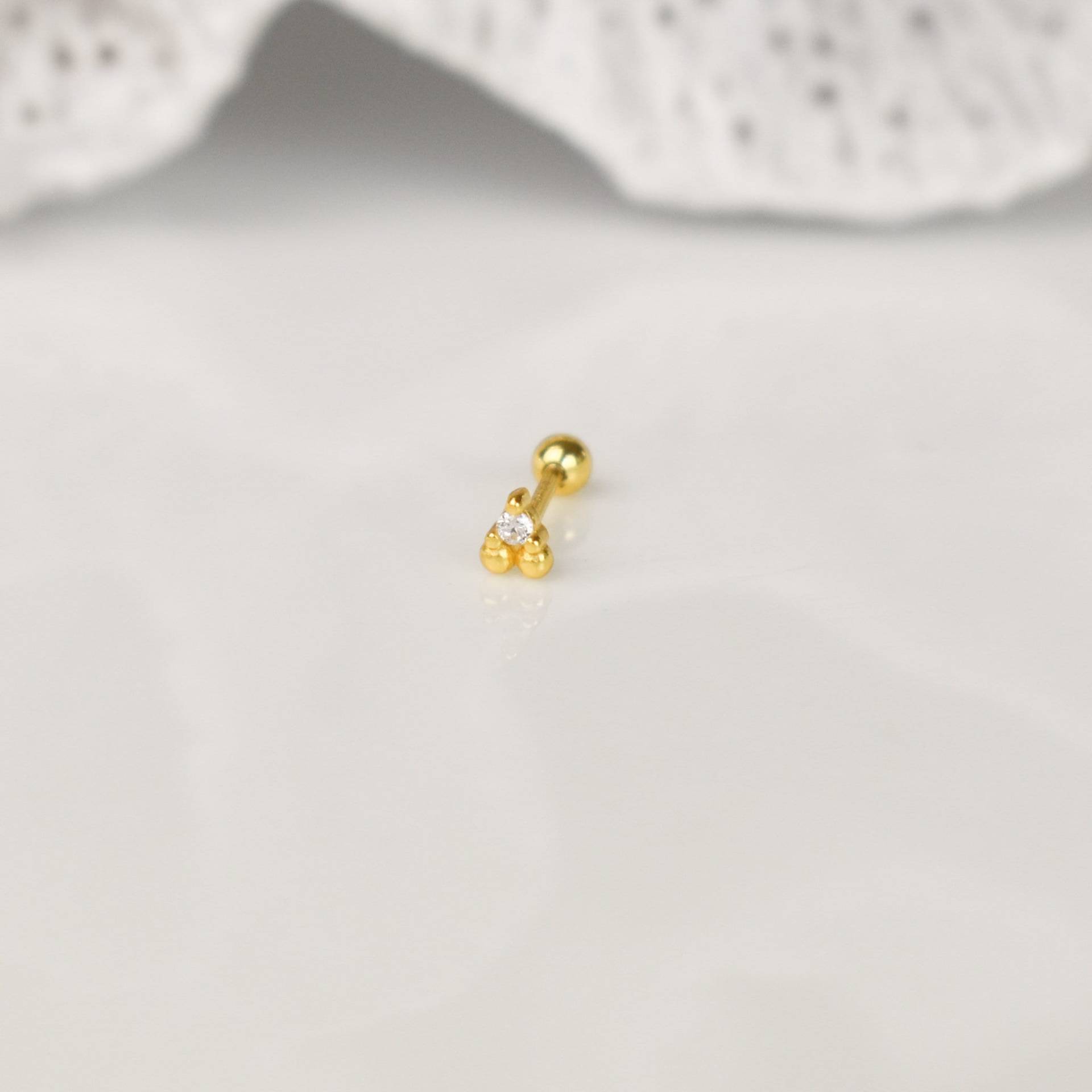 Kleines Cz Piercing Helix Gold Conch Sterling Silber 925 Minimalistisch Schmuck Tragus Gold Kleines Cz Piercing Helix Gold Conch Sterling Silber 925 Minimalistisch Schmuck Tragus Gold von goldenstrawberryDE