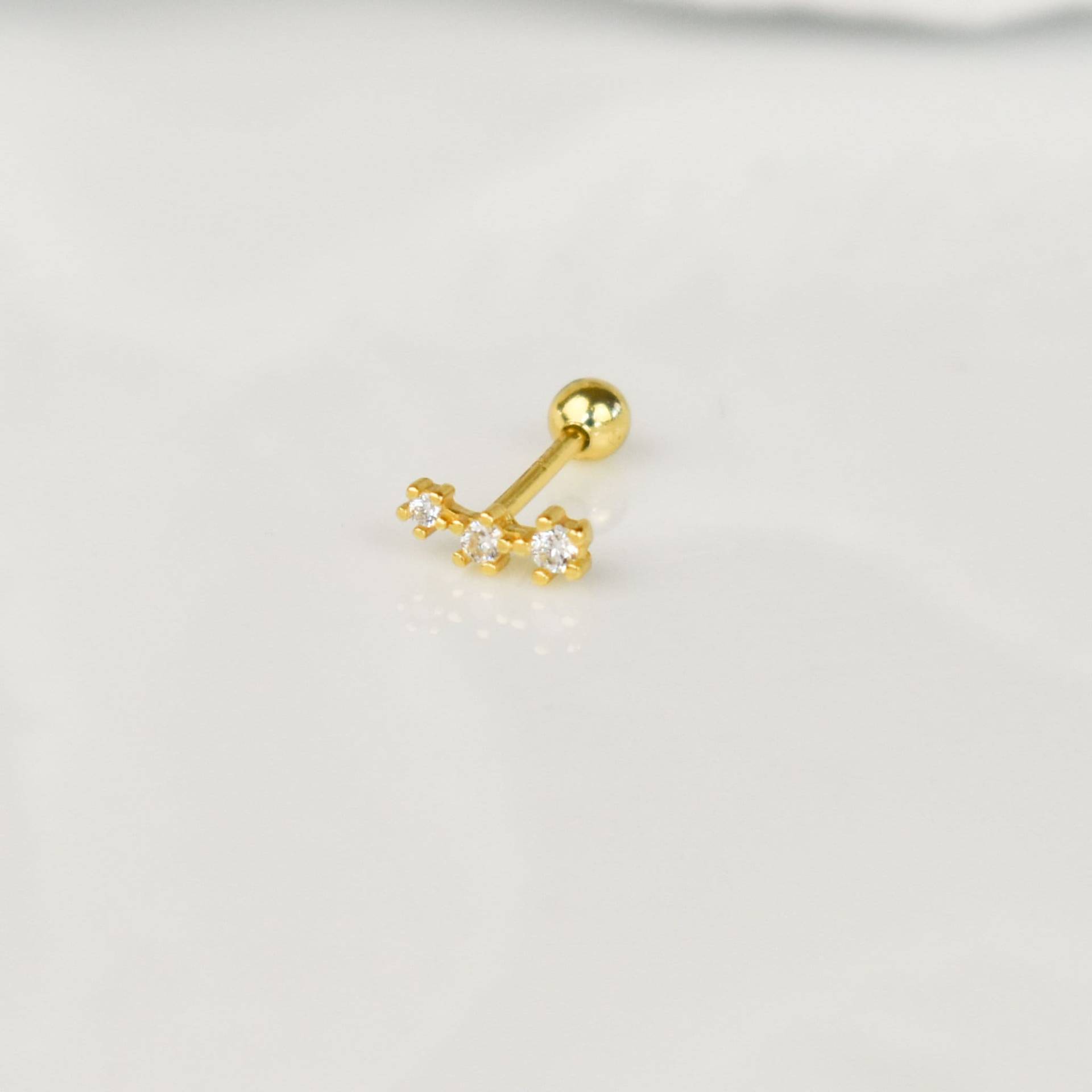 Winziges Cz Piercing Helix Gold Conch Sterling Silber 925 Minimalistisch Schmuck Tragus Gold Winziges Cz Piercing Helix Gold Conch Sterling Silber 925 Minimalistisch Schmuck Tragus Gold von goldenstrawberryDE