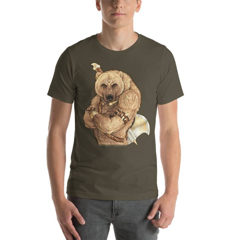 Krieger Bär Kurzärmeliges Unisex T-Shirt Krieger Bär Kurzärmeliges Unisex T-Shirt von goldenwolfart