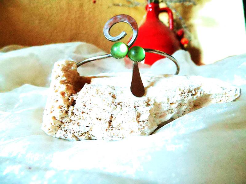 Silberfarbener Armreif/Oberarmreif Zart Wirkend Variabel Groß 80Er Jahre Geschenk Für Frauen Mädchen, Art 1624431167 von goldknoepfchen