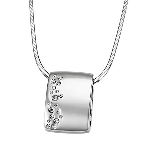 Goldmaid Damen-Kette mit Anhänger Sternenhimmel 925 Sterlingsilber 19 Zirkonia Schlangenkette 45 cm von goldmaid