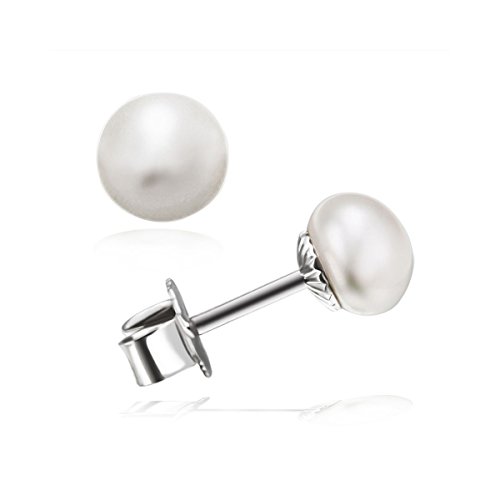 Goldmaid Damen Perlohrstecker 2 Süßwasserzuchtperlen ca. 5-6mm weiß 925 Sterlingsilber Ohrringe Schmuck von goldmaid