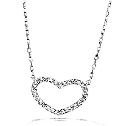 goldmaid Halskette Collier Herz 925 Sterlingsilber funkelnde Zirkonia von goldmaid