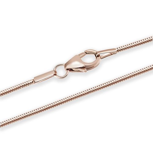 Goldmaid Unisex-Kette 585 Rotgold Schlangenkette 45 cm Schmuck von goldmaid