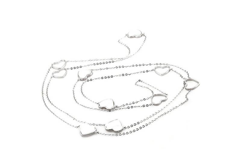 goldmaid Kette mit Anhänger 925 Sterling Silber Glänzend Perlmutt weiß von goldmaid