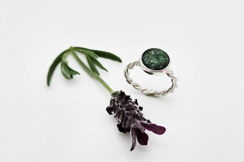 Silberring Mit Fuchsit von goldmondStuttgart