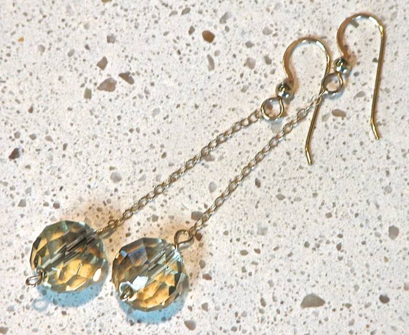 Champagne Kristall Ohrringe von gollycool