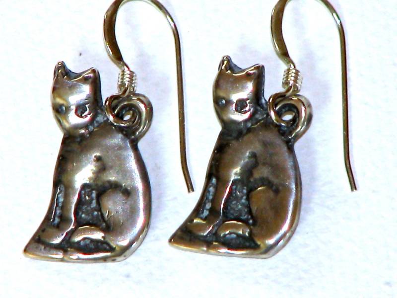 Katze Ohrringe von gollycool