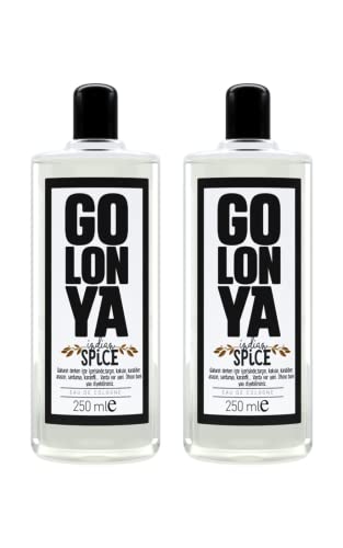 Golonya - SPICE - Eau de Cologne Doppelpack - Kolonya 2x250ml Flasche - Kölnischwasser Erfrischend, Intensiv, Würziger Duft - Unisex-Parfum das lange anhält von golonya