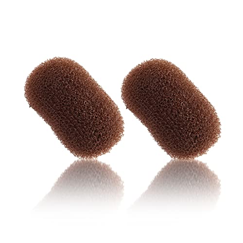 Hair Bump It Up Volumen-Haarbasis, Haarstyling-Zubehör, Haarstyling-Zubehör, Haarstoß-Clip-Einsätze für Damen, Mädchen, dünnes Haar, flauschiger Haarmacher, Kaffee, 2 Stück von golshine