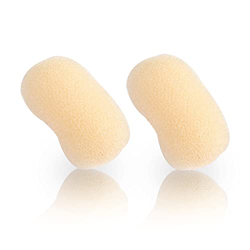 Bump It Up Volumenhaarbasis, Haarpolster-Werkzeug, Volumen-Haar-Bump-Einsätze, Haar-Pads, Haarklammer für Frauen und Mädchen, DIY-Frisuren (Beige), 2 Stück von golshine