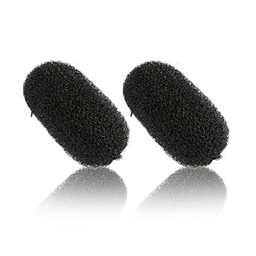 Bump It Up Volumen-Haarbasis, Haarpolsterwerkzeug, Volumen-Haareinsätze, Haar-Pads, Haarklammer für Frauen und Mädchen, DIY-Frisuren, Schwarz, 2 Stück von golshine