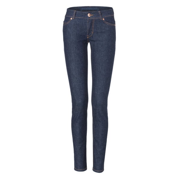 goodsociety Womens Slim Jeans Raw One Wash von goodsociety