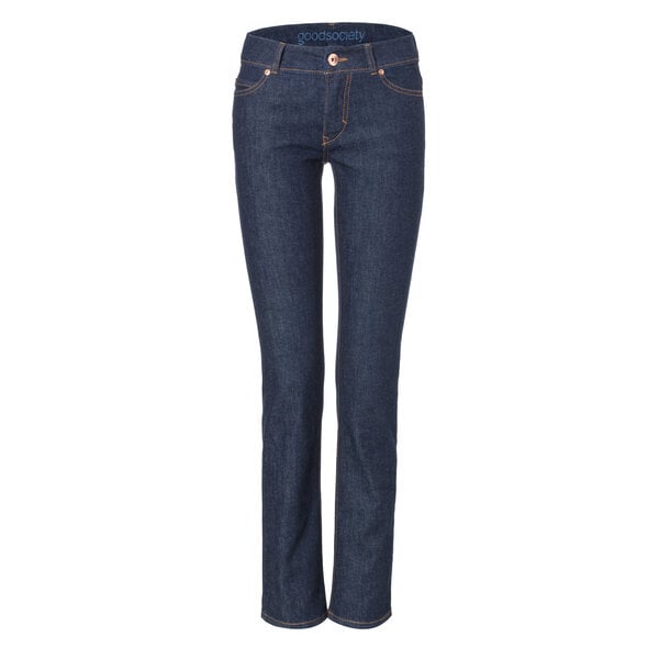 goodsociety Womens Straight Jeans Raw One Wash von goodsociety