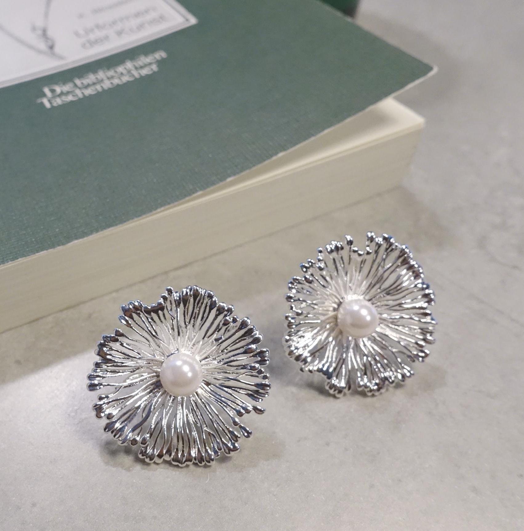 Löwenzahn/Pusteblume Ohrringe, Natur Inspirierte Silber Ohrstecker/925 Silberohrstecker Löwenzahn/Pusteblume Ohrringe, Natur Inspirierte Silber Ohrstecker/925 Silberohrstecker von goopicknick