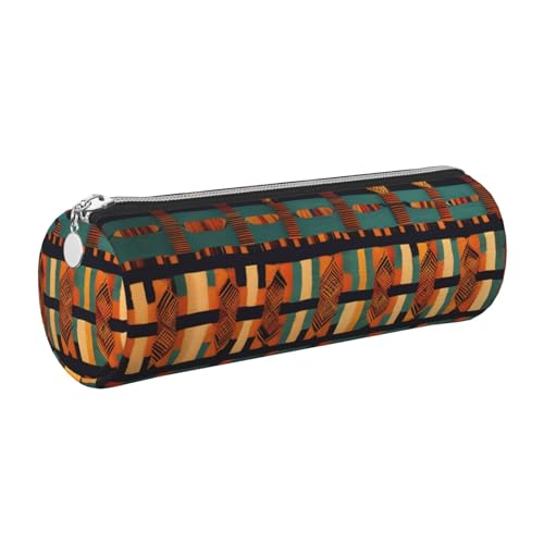 gopoo Afrikanisches klassisches geflochtenes Leder-Federmäppchen, schlanke ästhetische Ledertasche, Schreibwaren-Organizer-Tasche mit tragbarem Metallring, silber, Einheitsgröße, Kartenhalter gopoo Afrikanisches klassisches geflochtenes Leder-Federmäppchen, schlanke ästhetische Ledertasche, Schreibwaren-Organizer-Tasche mit tragbarem Metallring, silber, Einheitsgröße, Kartenhalter von gopoo