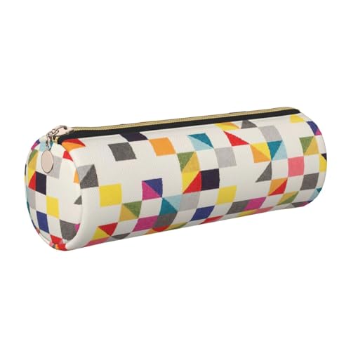gopoo Dreieckiges Federmäppchen aus geometrischem Leder, schmal, ästhetisches Leder, Schreibwaren-Organizer-Tasche mit tragbarem Metallring, gold, Einheitsgröße, Kartenhalter gopoo Dreieckiges Federmäppchen aus geometrischem Leder, schmal, ästhetisches Leder, Schreibwaren-Organizer-Tasche mit tragbarem Metallring, gold, Einheitsgröße, Kartenhalter von gopoo